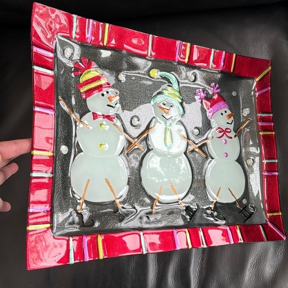 Handmade Sullivans 17x13” Christmas holiday platter - Picture 2 of 7